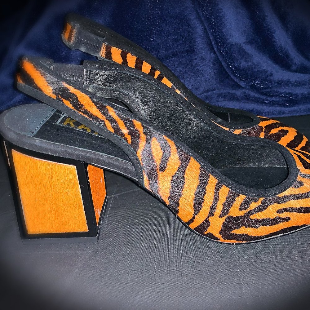 Kat Maconie 2019 Emiline Tan Tiger Pony Pumps